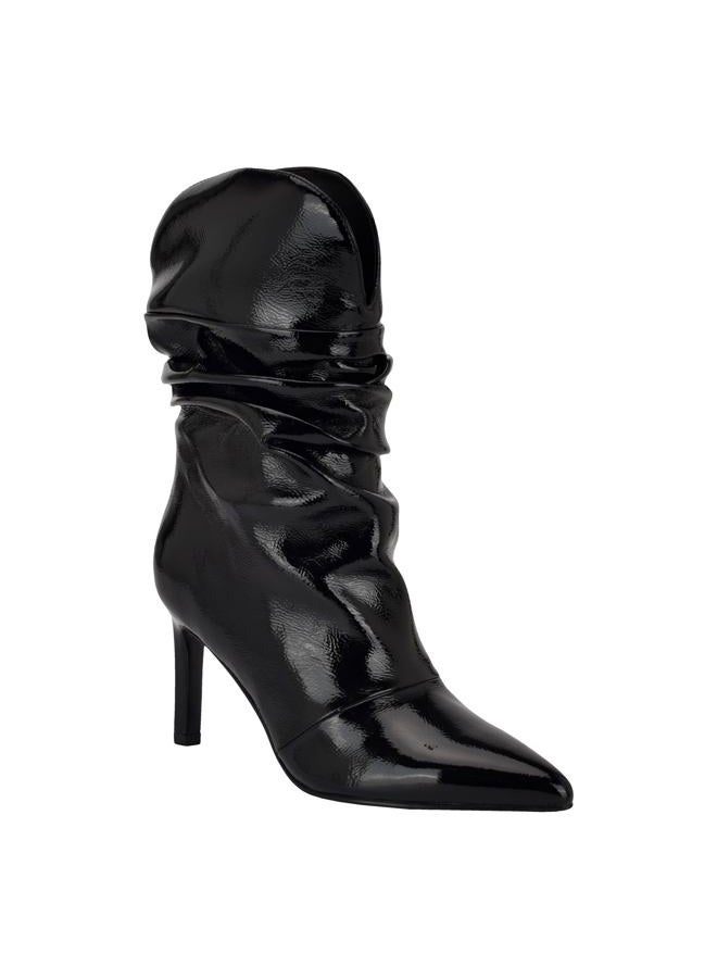 GUESS حذاء ناريسا للنساء بارتفاع منتصف الساق، أسود 002، 37.5 EU - Image 1