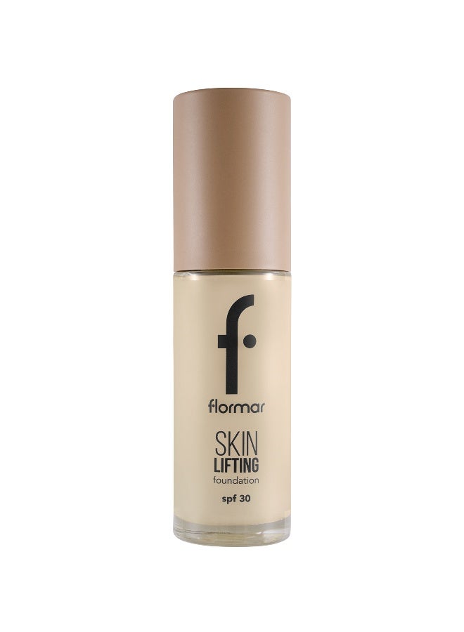 flormar Skin Lifting Foundation – 020 Pure Beige – Creamy Texture, Firming Care Effect, SPF 30, Smooth Youthful-Looking Finish - Image 1