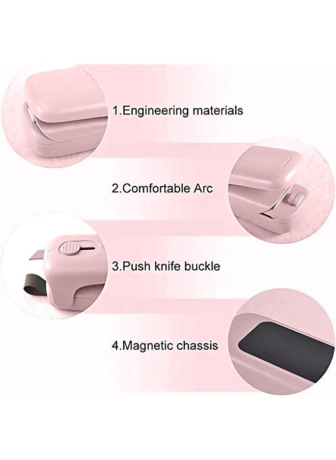 Hihonor Vacuum Sealer,Handheld Bag Sealer,2 in 1 Mini Heat Sealer,Food Saver,Suitable for Storing Snacks/Biscuits(Pink)  - Image 5