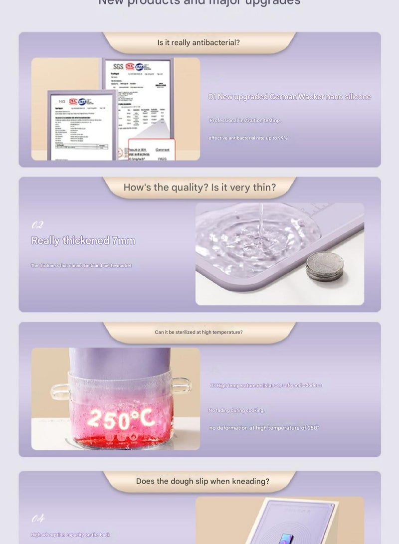 Anti Slip Baking Pad Made Of Platinum Non Stick Thickened And Enlarged Suitable For Household Food Grade Rolling And Silicone Kneading Pads  - Image 2