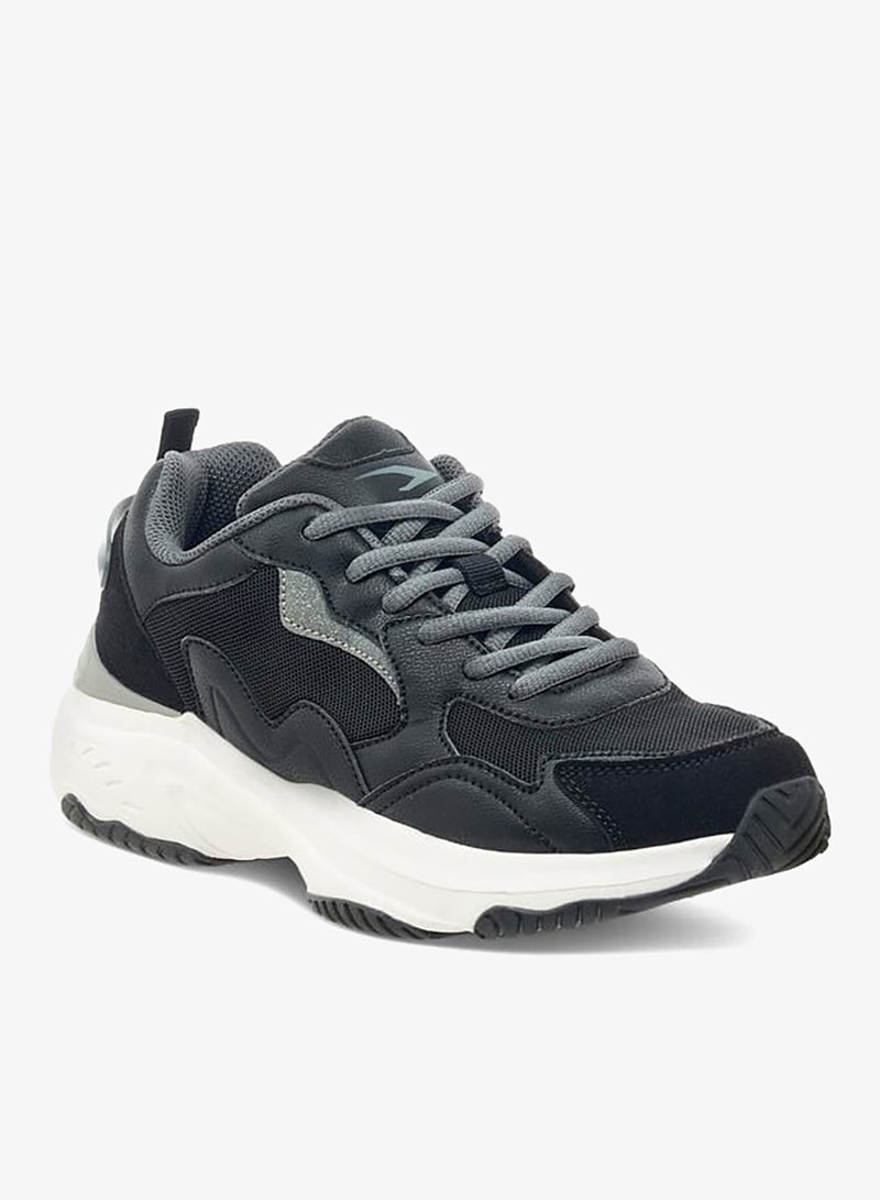 Dash Women Panelled Sports Shoes with Lace-Up Closure - Image 1