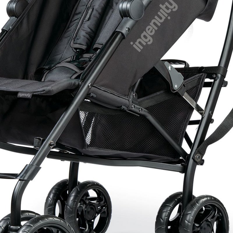 Ingenuity - 3Dlite Convenience Stroller, Durable Lightweight Stroller with Multi-Position Recline, Ages 6–60 Months - Jet Black - Image 5
