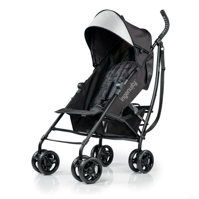 Ingenuity - 3Dlite Convenience Stroller, Durable Lightweight Stroller with Multi-Position Recline, Ages 6–60 Months - Jet Black - Image 1
