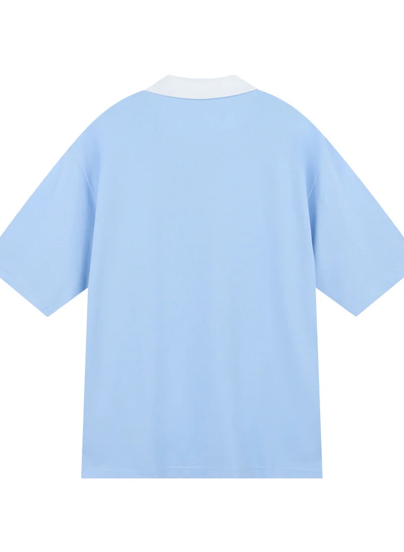 GIORDANO Men Slim Cotton Lycra World Cup Embroidered Polo
