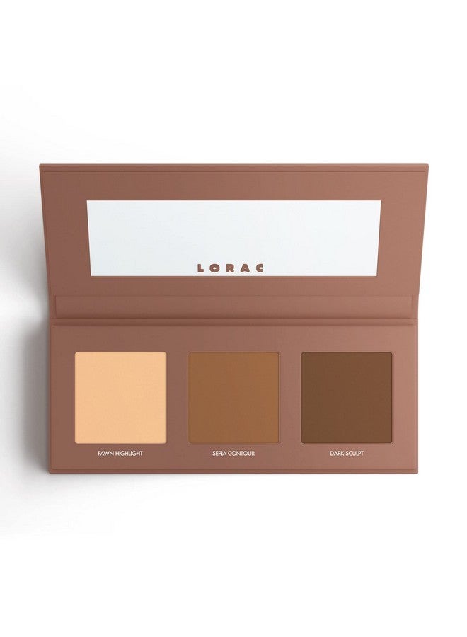 Lorac Petite Pro Contour Palette ; Contour Powder Makeup; Highlighter Makeup ; Mirror Compact - Image 1