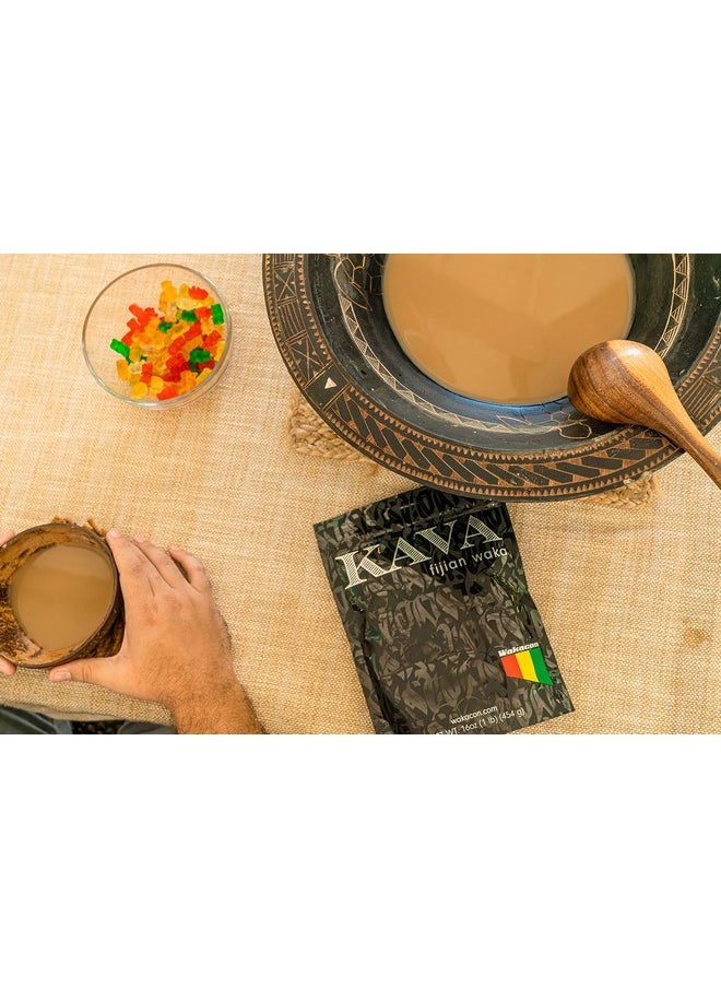 Wakacon - Kava Waka Powder - Authentic, Noble Kava Root Powder From Fiji - Premium, Responsibly Sourced, 16 Oz - Image 1
