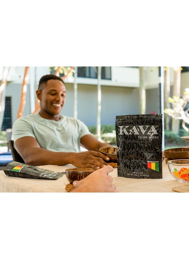 Wakacon - Kava Waka Powder - Authentic, Noble Kava Root Powder From Fiji - Premium, Responsibly Sourced, 16 Oz - Image 1