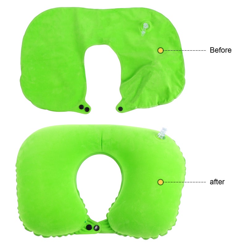 4 Pcs Nap Pillows Simple Neck Pillows Support Cushions (Grey Red) - Image 5