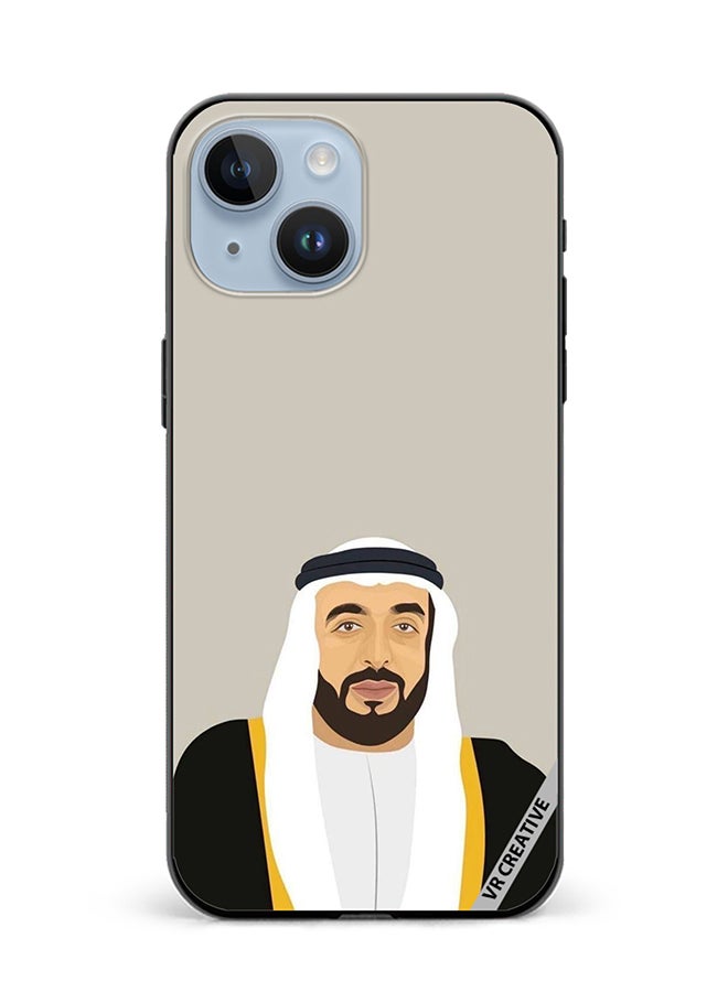 VR CREATIVE Protective Case Cover For Apple iPhone 15 Sheikh Khalifa Bin Zayed Bin Sultan Al Nahyan Design Multicolour - Image 1