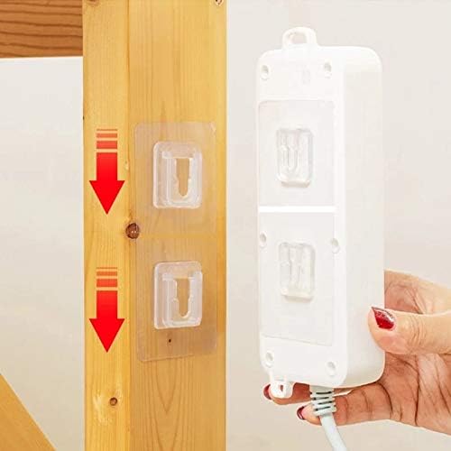 Perfect Pricee Double Sided Adhesive Wall Hooks Hanger Strong Transparent Suction Cup Sucker Kitchen Bathroom Wall Storage Holder Set of 10 Pair - Image 2