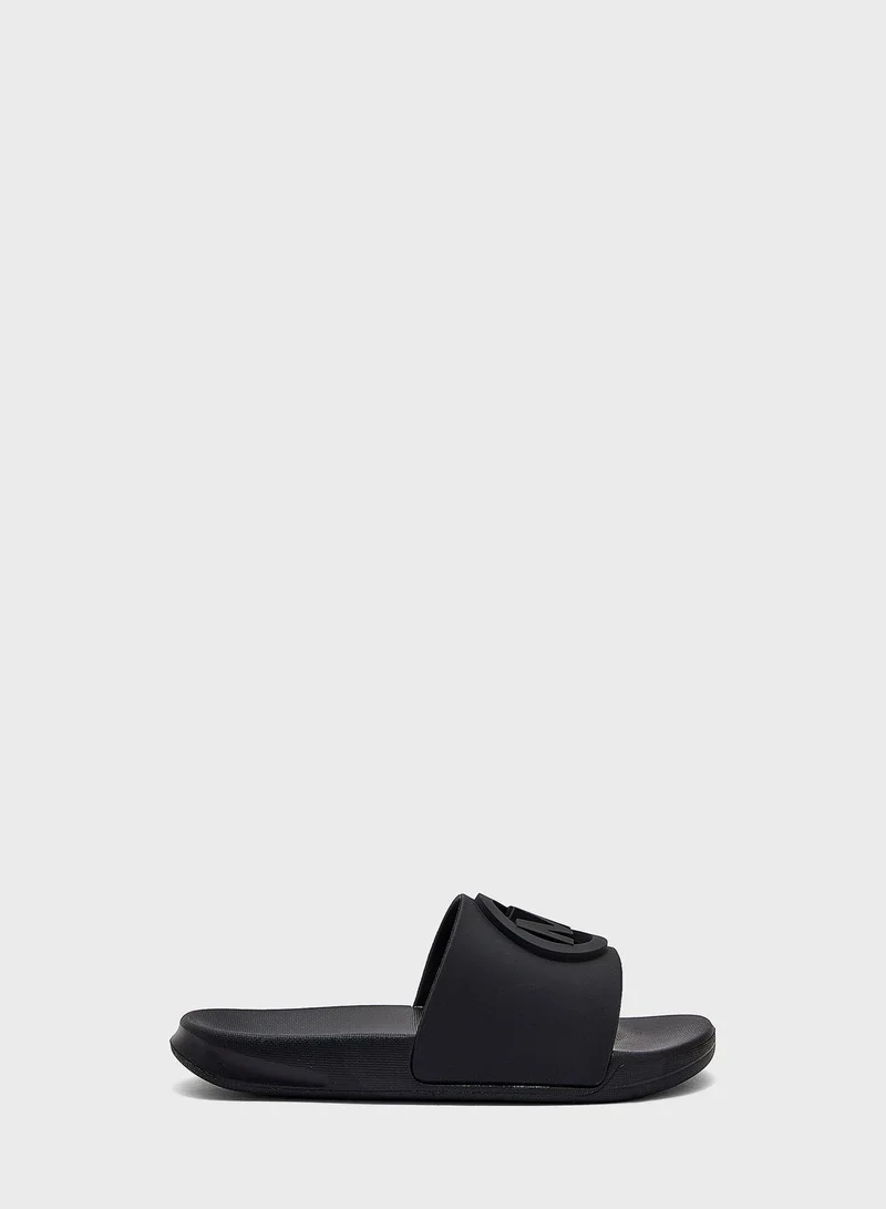 Michael Kors Youth Jett Charm Chopout Slides