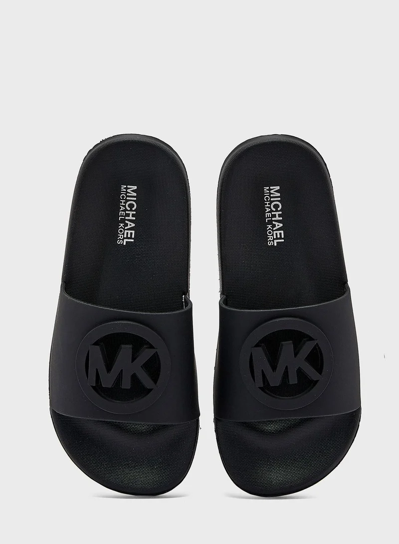 Michael Kors Youth Jett Charm Chopout Slides