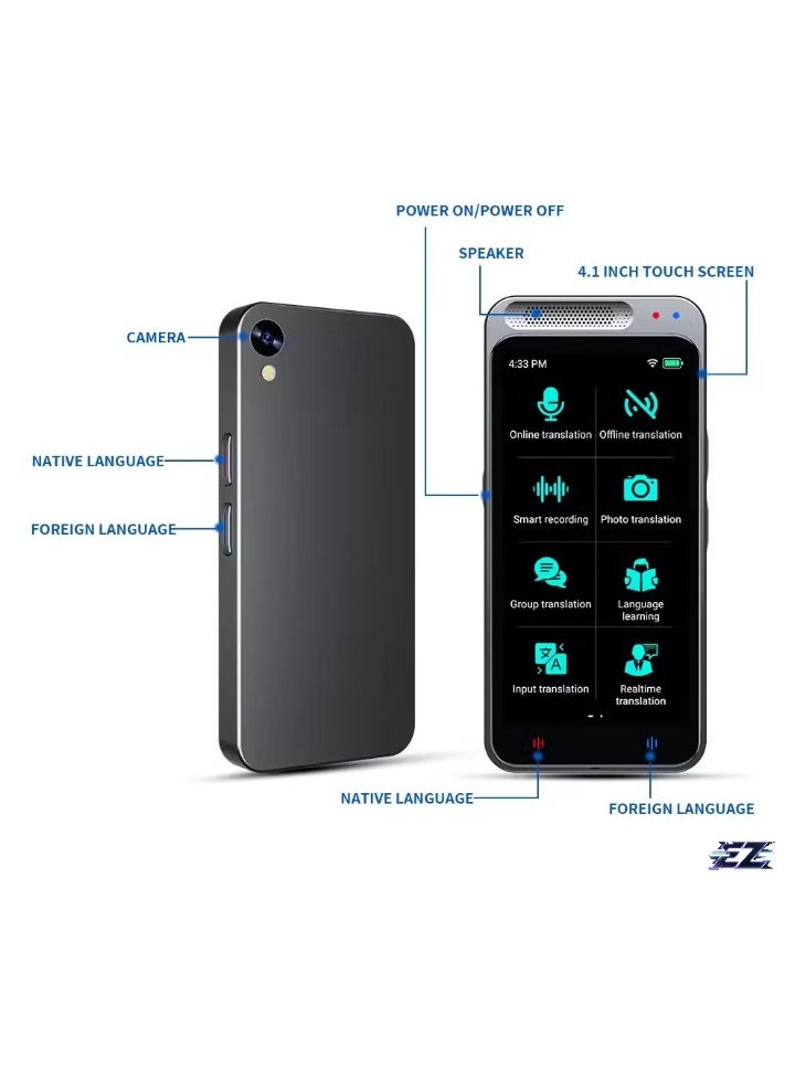 ELTRAZONE - AI Intelligent Voice Translator – 138 Languages, Simultaneous Translation Support for Travel, Learning, and Business – Instant Language Translation, Portable, Easy to Use, Accurate and Fast Voice-to-Voice Translation - Image 1