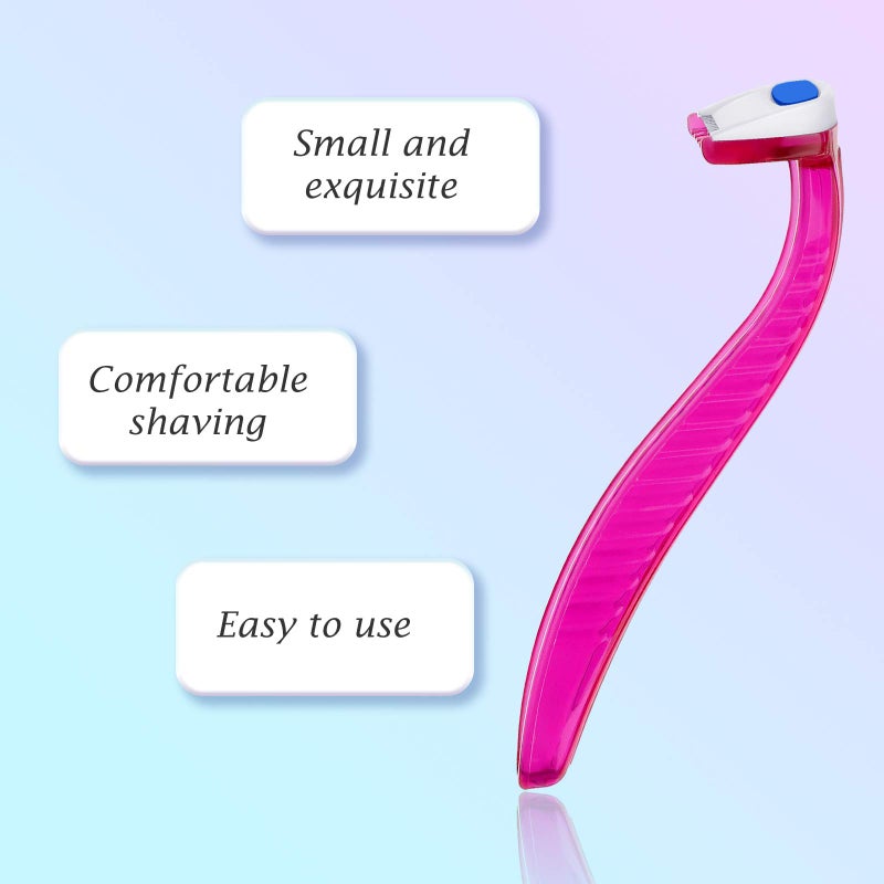 Honoson 12 Pcs Disposable Bikini Razors for Women Bikini Line Trimmer Shaver Small T Type Razor Durable Travel Accessories Pubic Hair Removal Beauty for Body Cosmetic Tool(Pink) - Image 3