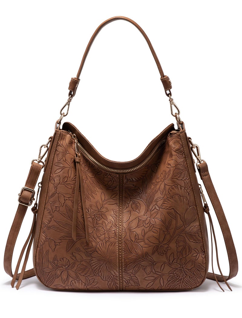 Realer Handbags for Women Hobo Purse Large Ladies Crossbody Shoulder Bag Faux Leather - Image 1