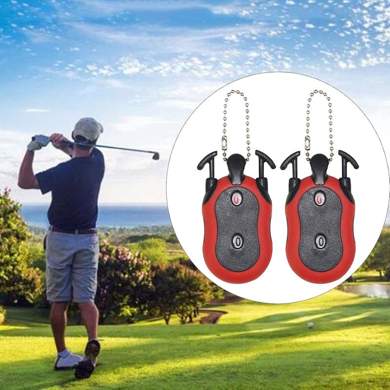 klarako Golf Score Counter Golf Stroke Putt Scorer Dual Dial Score Counter - Image 3