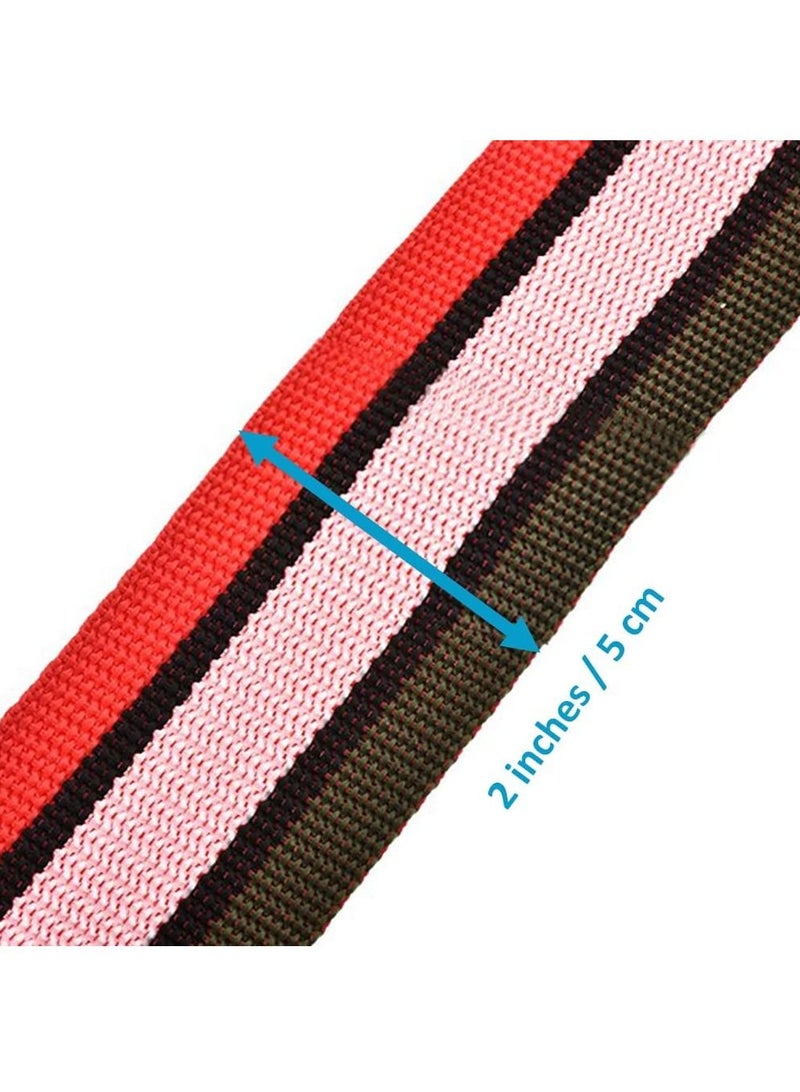 Rubik 78 Inch Heavy Duty Luggage Strap with Password Adjustable Travel Packing Belt for Bag Baggage Suitcase Safety (1 Pack Red/White)  - Image 3