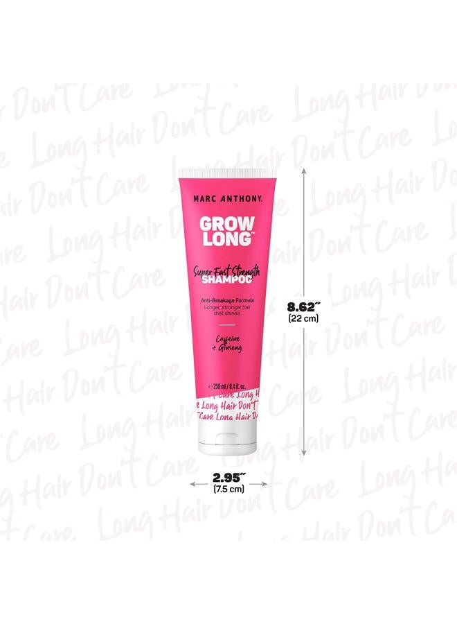 MARC ANTHONY Strengthening Biotin Shampoo, Grow Long Anti-Frizz, Anti-Breakage & Nourishing Formula For Split Ends - Vitamin E, Caffeine & Ginseng for Dry & Damaged Hair - Image 4