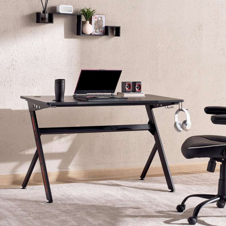 Pan Home Gaming Desk for Men - Black