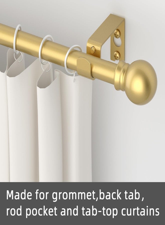 GXOACKJ Curtain Rods for windows 48 to 84-93 inch, 5/8 inch Decorative Gold Splicing Heavy Duty Metal Curtain Rod set with Brackets - Image 3