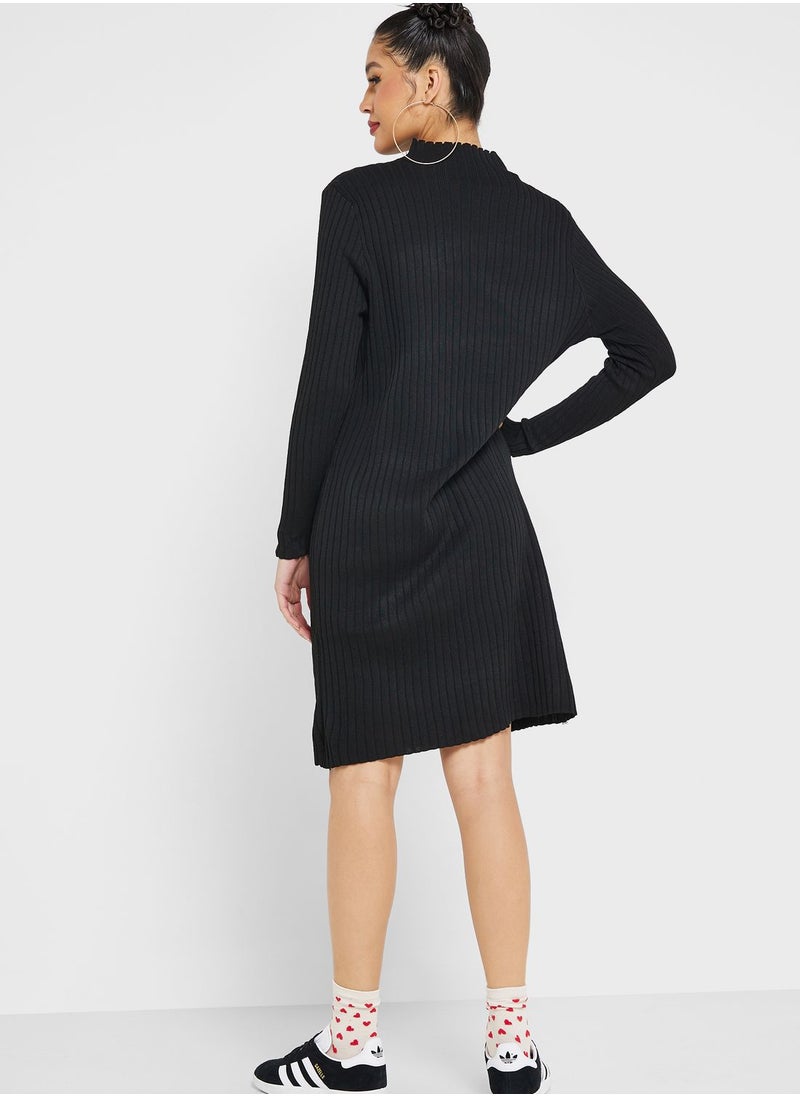 Ginger - Urban Minx High Neck Knit Dress - Image 1