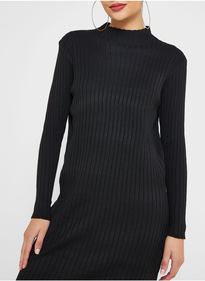 Ginger - Urban Minx High Neck Knit Dress - Image 1