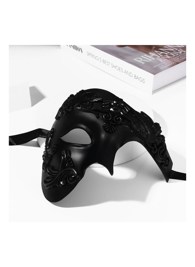 Generic Lightweight Vintage Venetian Mask for Men Perfect for Costume Parties Mardi Gras and Masquerade Events  - Image 3