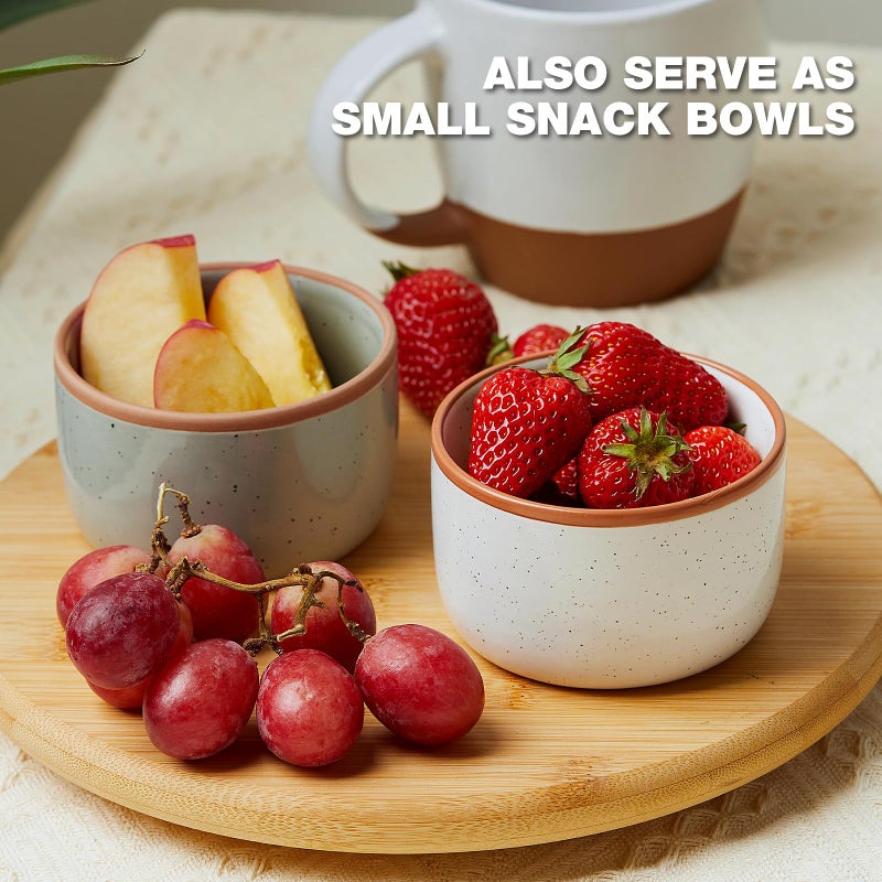 Gencywe Morandi Color Ramekins Set of 6, 6 oz Creme Brulee Ramekin Oven Safe, Porcelain Ramekin Bowls, Mini Cheesecake Pans, Small Baking Dish, Dipping Sauce Bowls, Ramekins for Baking Souffle, Ice Cream - Image 3