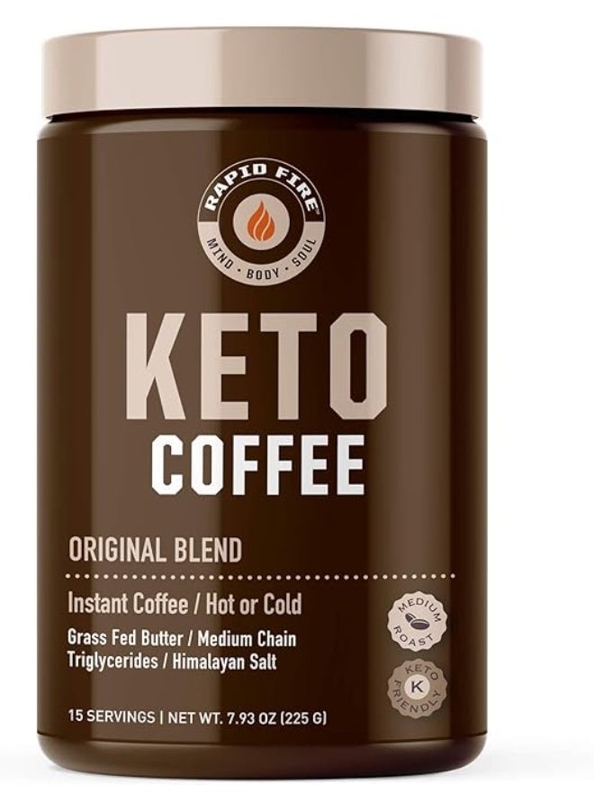 ويندميل Rapidfire خليط قهوة كيتو سريعة التحضير معتمد من التجارة العادلة يدعم التمثيل الغذائي 15 حصة نكهة أصلية - Image 1