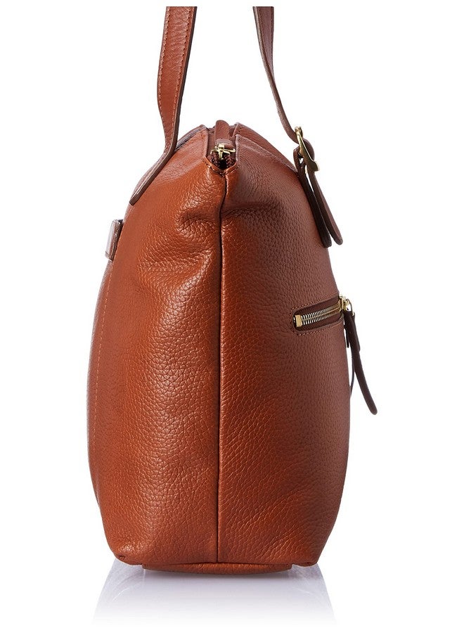 Hidesign Leather Tote Bag- Light Brown - Image 5