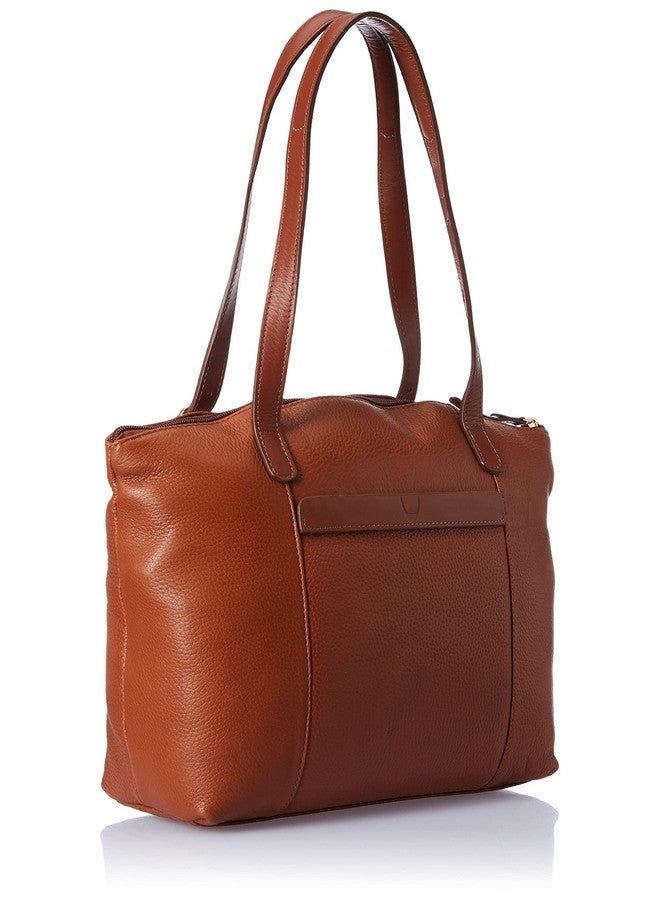 Hidesign Leather Tote Bag- Light Brown - Image 4