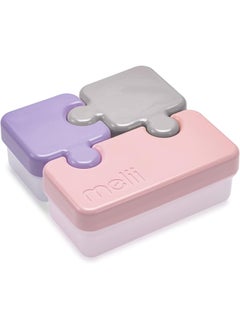 Leakproof, Microwave And Freezer Safe Puzzle Bento Box - Fun 3-Compartment Food Storage Container For Kids And Adults