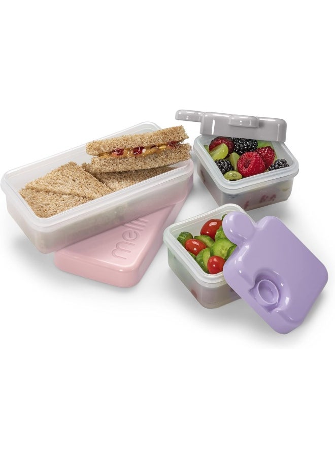 melii - Leakproof, Microwave And Freezer Safe Puzzle Bento Box - Fun 3-Compartment Food Storage Container For Kids And Adults - Image 1