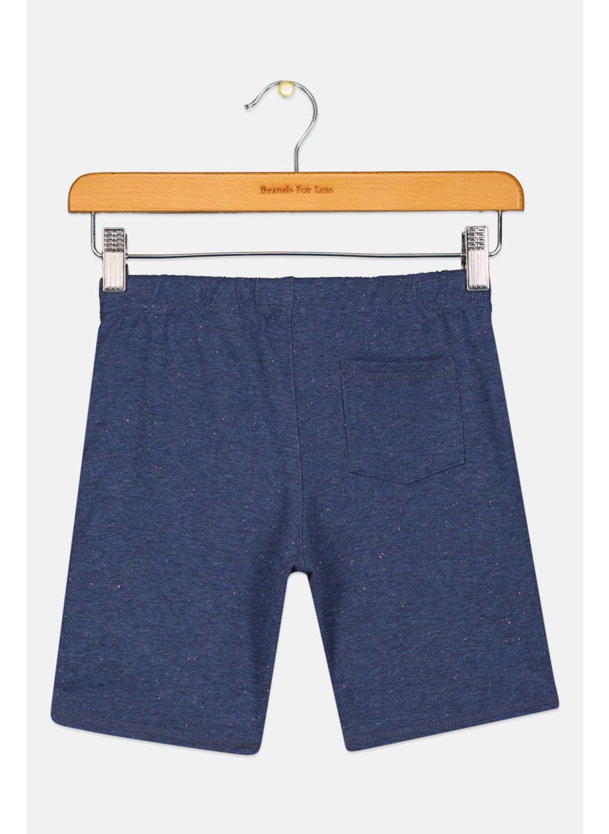 Andy & Evan Kids Boy Textured Basic Short, Navy  - Image 2