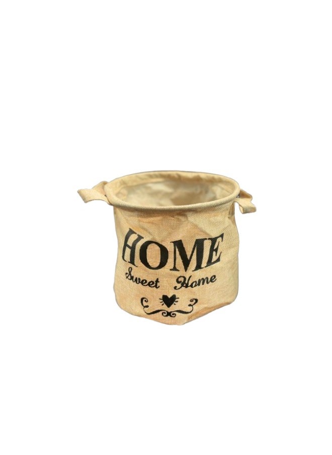 Generic Laundry Organizer Basket – Home Sweet Home Design | 20× 16cm, 150 gram  - Image 1