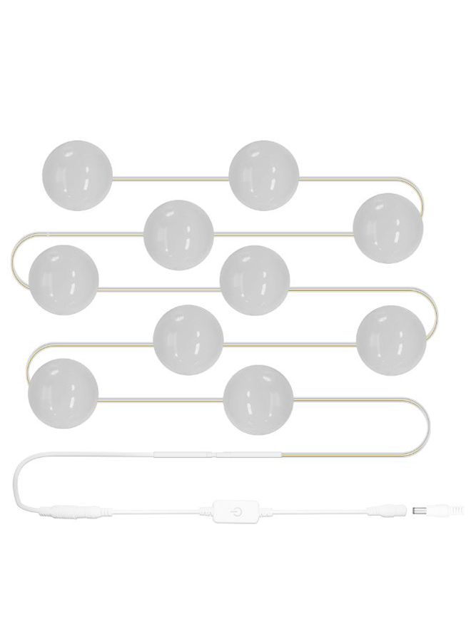 Loquat Vanity Mirror LED Light Bulb Off White/Silver