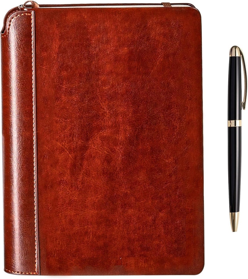 SETTINI ® Lined Journal - Classic Journal for Writing Gift Set - Hardcover Vegan Leather, Includes Luxury Pen in a Unique Pen Holder, 192 Pages, A5, Journal for Women - Image 1