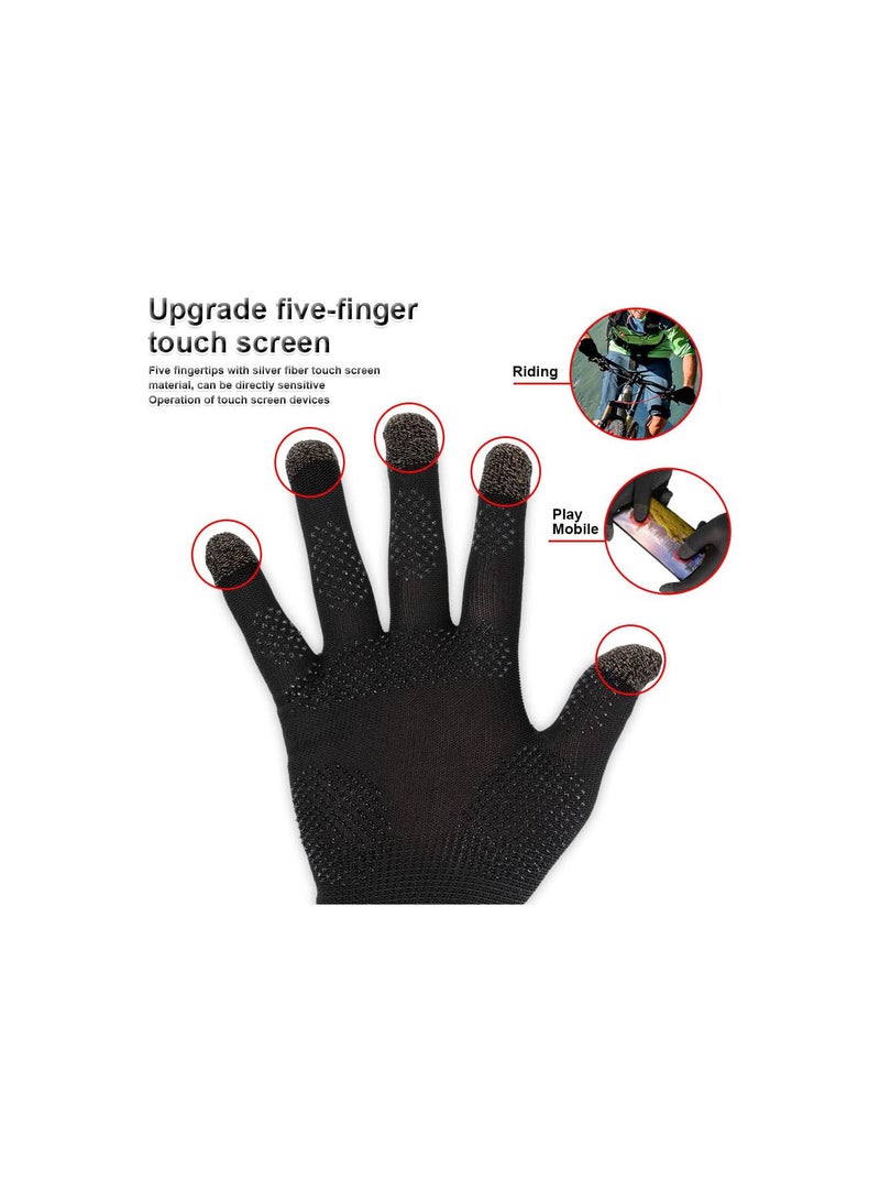 GGOOT 1 Pair Non-Scratch Sensitive Touch Screen Anti-skid Breathable Knitted Gloves Outdoor Sports Skin-friendly Hand Accessories  - Image 4