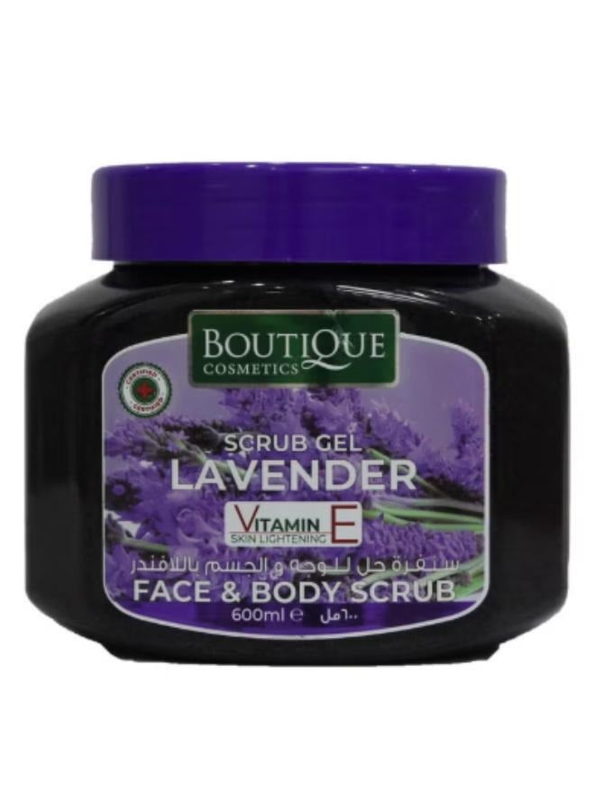 بوتيك سنفرة للوجه والجسم باللافندر 600ملليلتر - Image 1