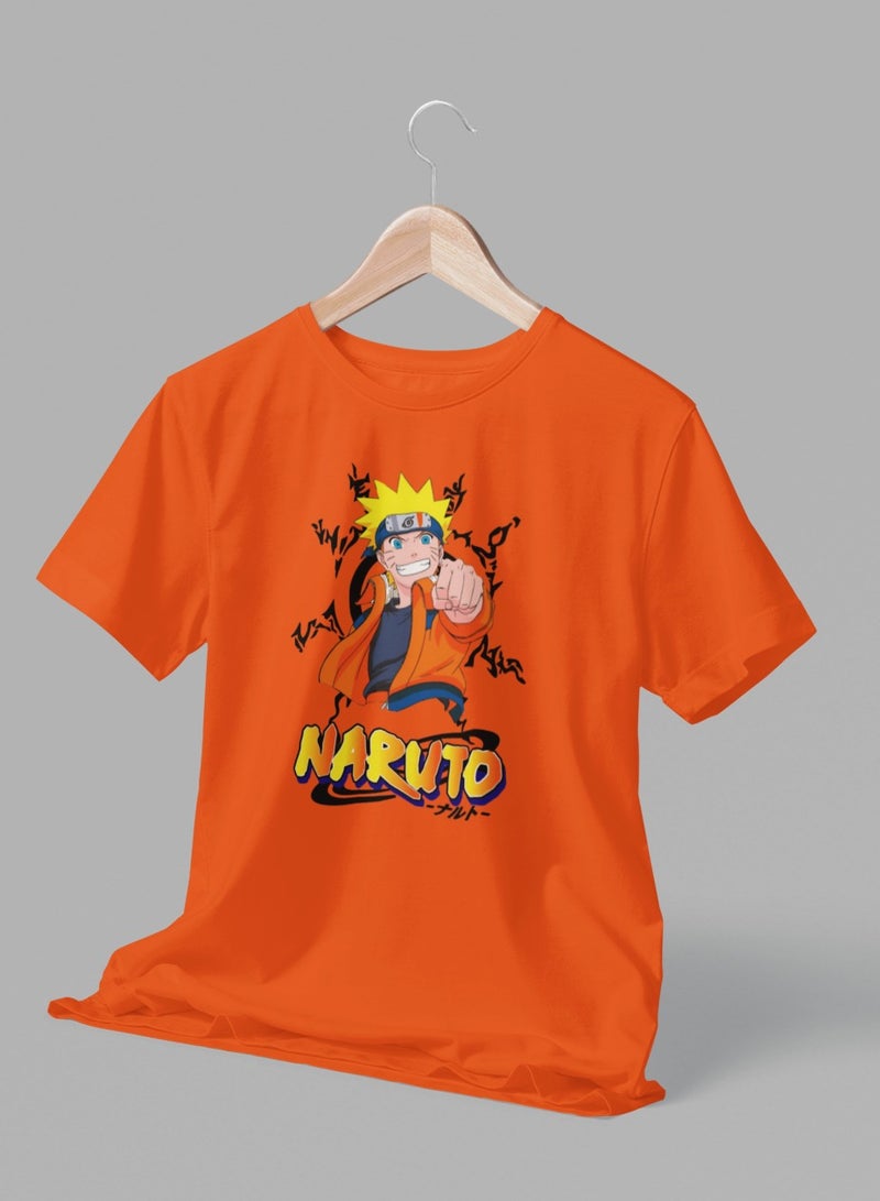 ZOOM تي شيرت قطن بطبعة شخصيات ناروتو للأطفال