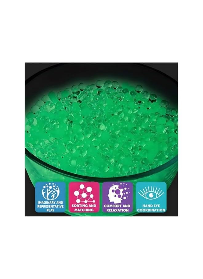 The Bros Glow in The Dark Water Beads 50,000 Clear Gel Jelly Beads for Vase Filler, Non Toxic Water Beads for Soilless Planting, Wedding Centerpieces, Floral Arrangements & Home Décor  - Image 3