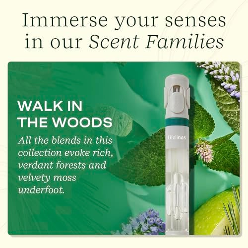 Lifelines Pen Diffuser, Walk in the Woods - 1mm Black Ballpoint Pen with Scented Essential Oil Blends – Aromatherapy Diffuser & Sensory Immersion Diffuse Aroma As You Write - Image 4