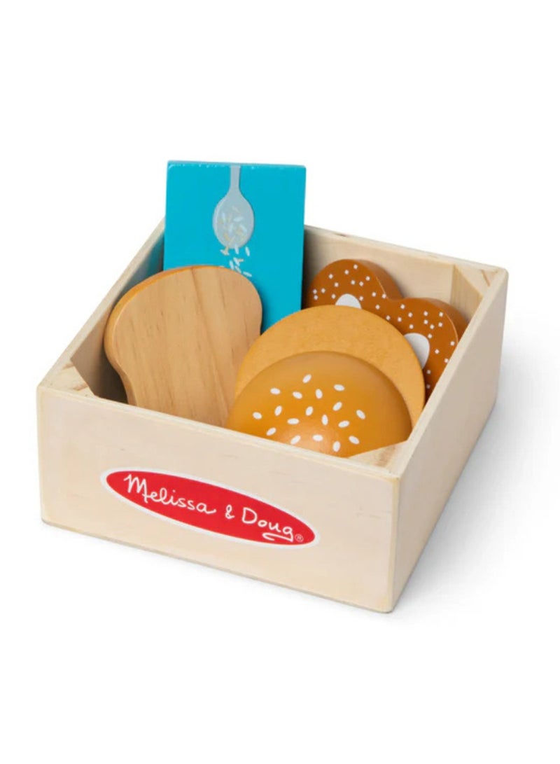 Melissa & Doug Melissa and Doug Wooden Food Groups Play Set - Grains  - Image 2