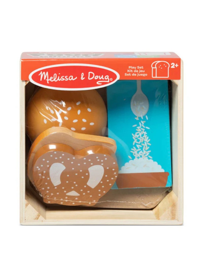 Melissa & Doug Melissa and Doug Wooden Food Groups Play Set - Grains  - Image 1