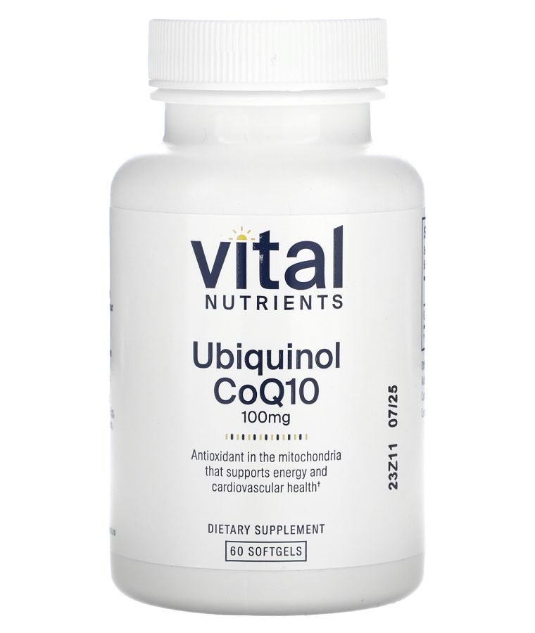Vital Nutrients Ubiquinol CoQ10 100 mg 60 Softgels