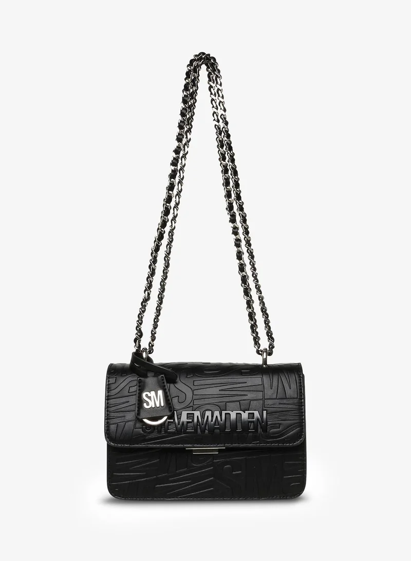 ستيف مادن Bi8001 Textured Chain Detail Crossbody Bag