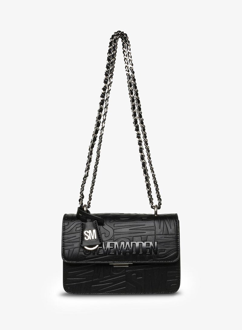 STEVE MADDEN Bi8001 Textured Chain Detail Crossbody Bag - Image 1