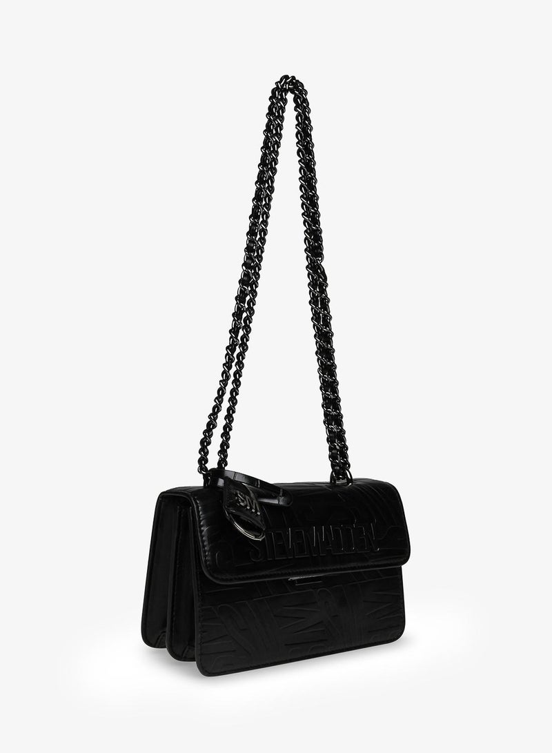 STEVE MADDEN Bi8001 Textured Chain Detail Crossbody Bag - Image 3