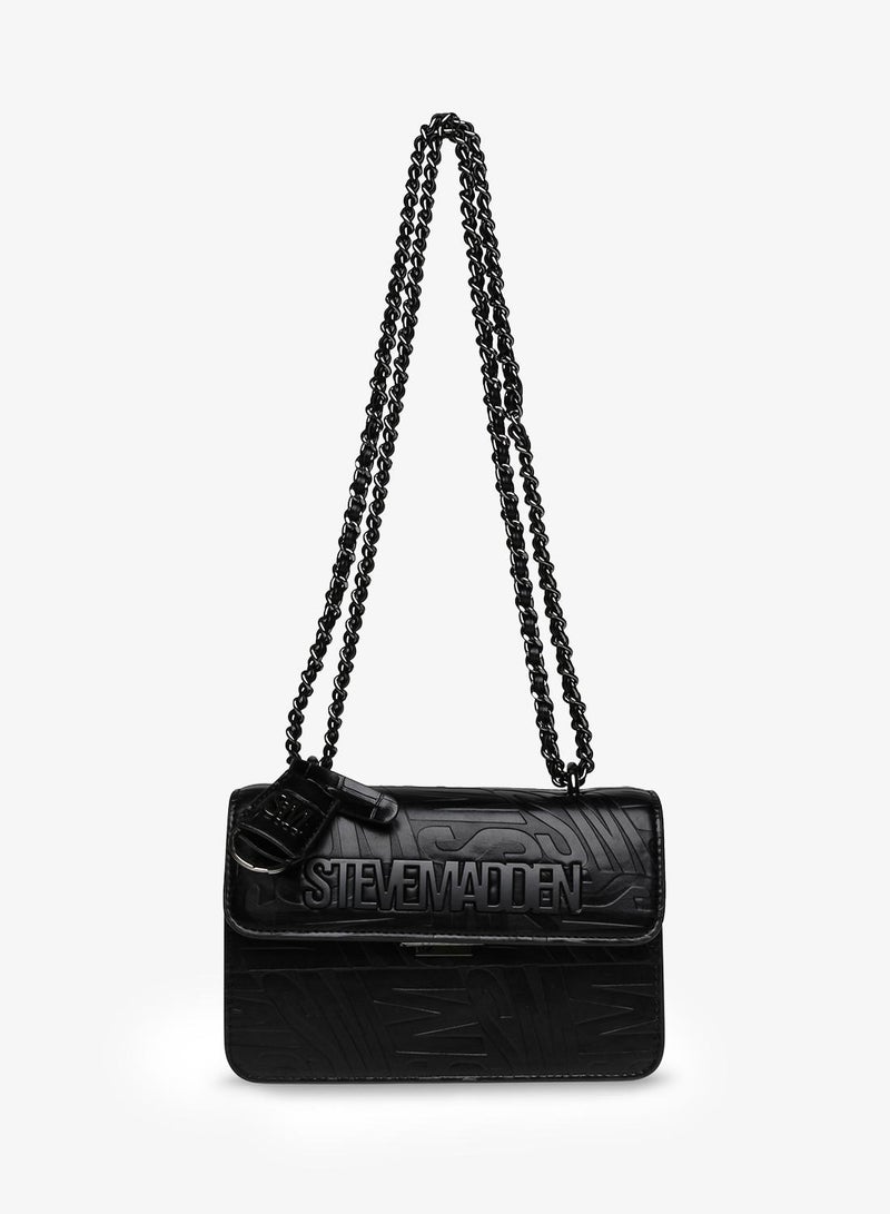 STEVE MADDEN Bi8001 Textured Chain Detail Crossbody Bag - Image 4