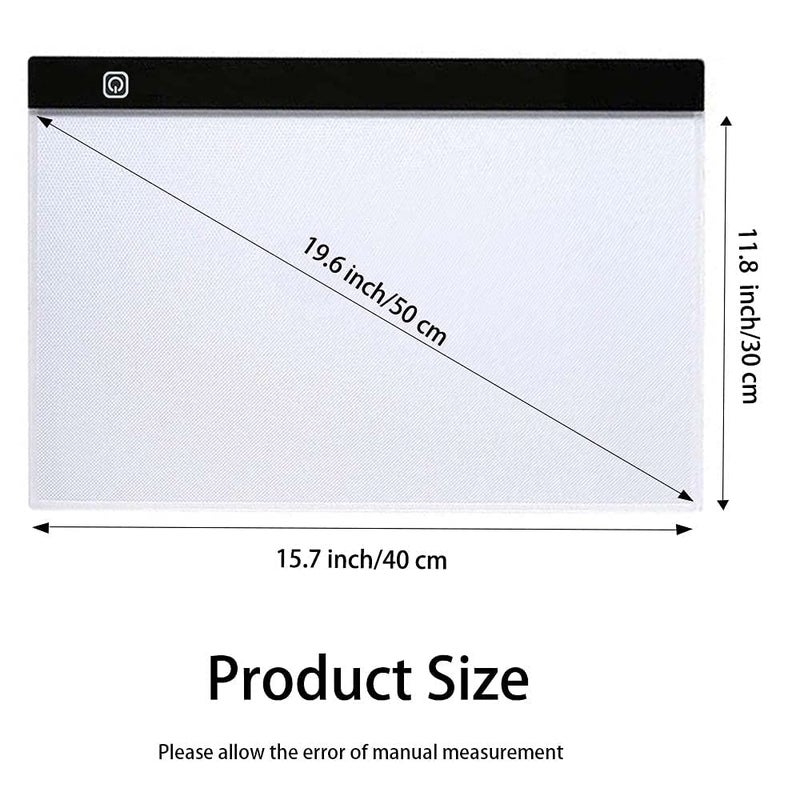 sponake A3S Light Pad for Diamond Painting - Sponake Light Board Tracing with 3 Level Brightness Apply to 5D Diamonds Art | Craft | Weeding Vinyl | Sketching | Animation - Image 2